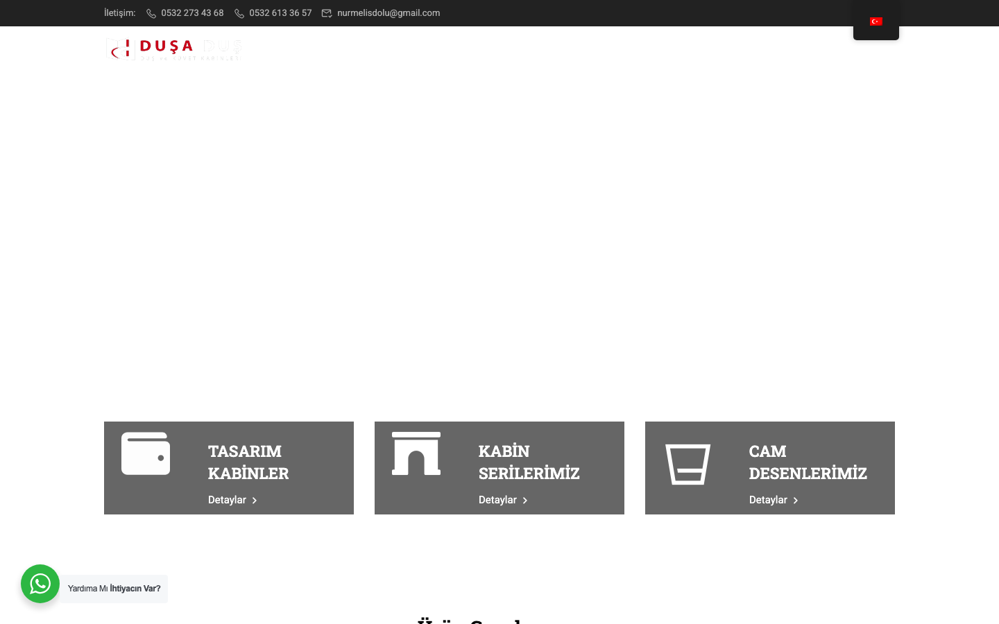 Duşa Duş masaüstü web sitesi ön izlemesi